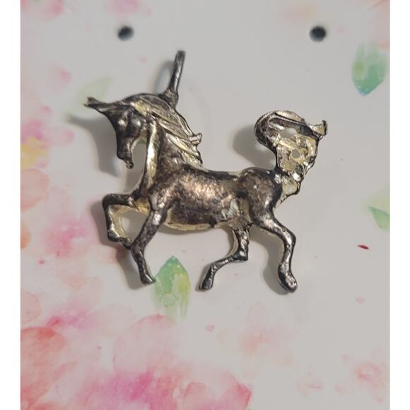 925 Sterling Silver Unicorn Pendant - Picture 1 of 1